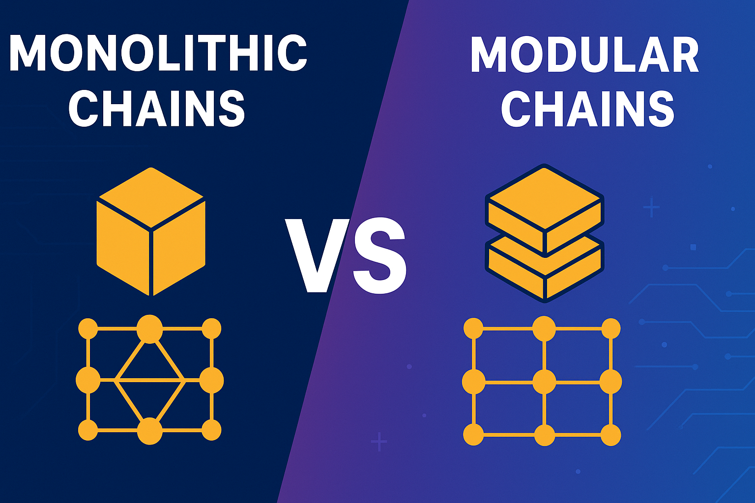 Monolithic Chains vs Modular Chains